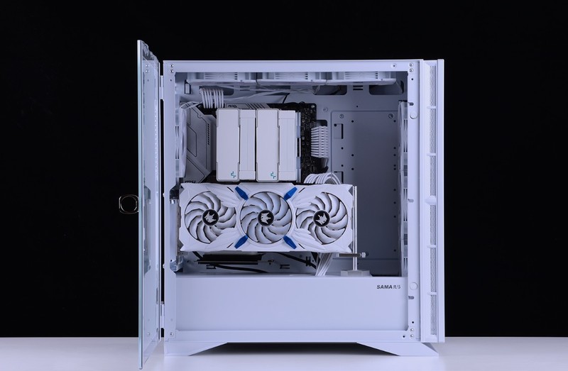 好看实用还不贵的白色装机方案，先马黑洞X雪装版+12400+3070Ti装机分享