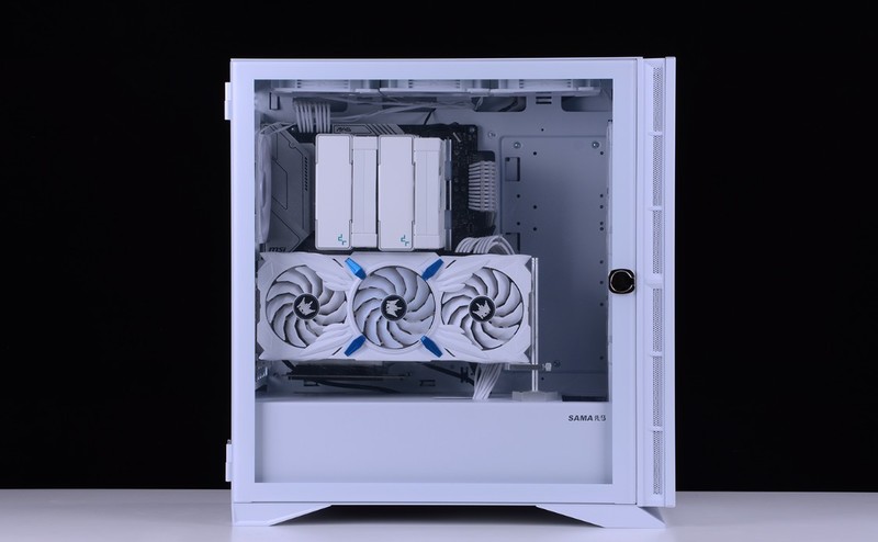 好看实用还不贵的白色装机方案，先马黑洞X雪装版+12400+3070Ti装机分享