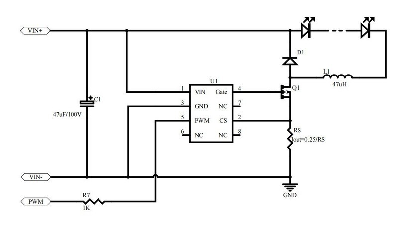 世微 降压恒流IC AP5199S LED电源 车灯景观灯舞台灯 过EMC HV9910
