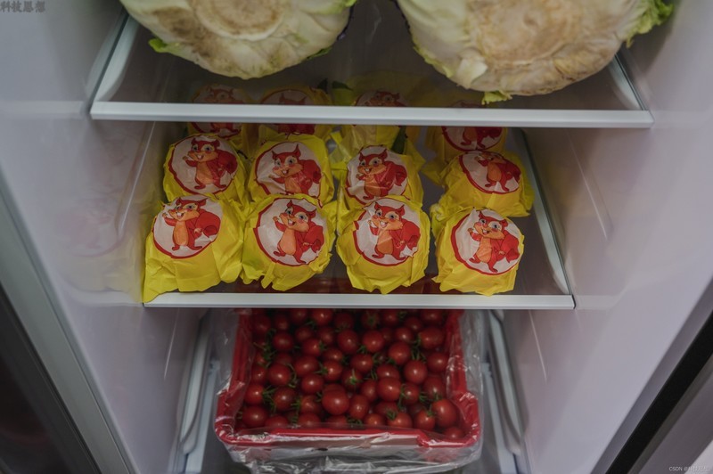 更智能的云米双开门风冷冰箱，除了追剧，还能让食材井井有条