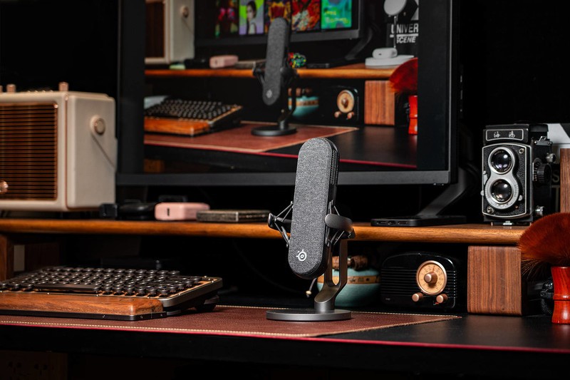 超强降噪，声音干净无底噪，赛睿爱丽丝ALIAS PRO电容麦克风评测