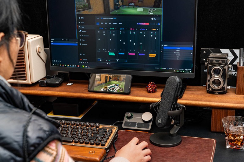 超强降噪，声音干净无底噪，赛睿爱丽丝ALIAS PRO电容麦克风评测