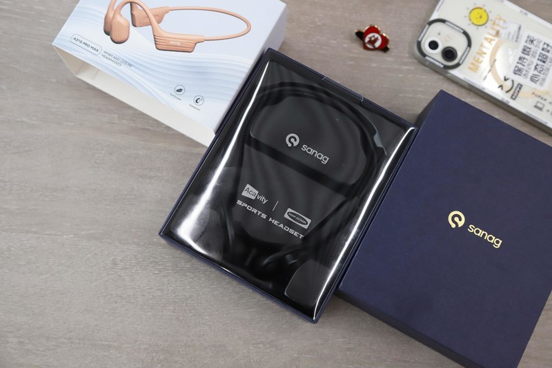 自带内存，360°全景音加持，SANAG塞那 A31S气传导蓝牙耳机开箱