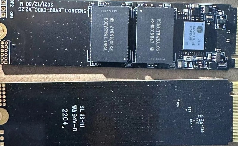 坏固态硬盘拆机修复，SM2261XT量产工具操作记录，SM2261XT开卡修复详细教程