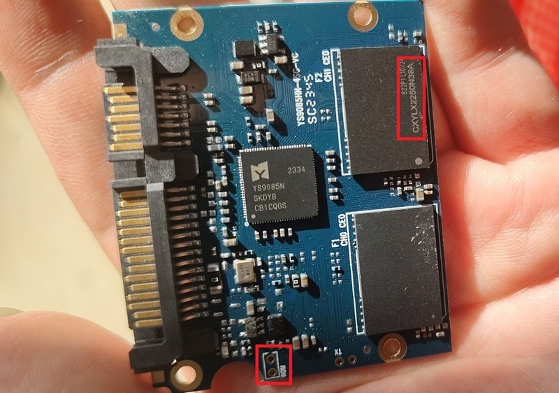 坏固态硬盘拆机修复，YS9085N量产工具操作记录，YS9085N开卡修复详细教程
