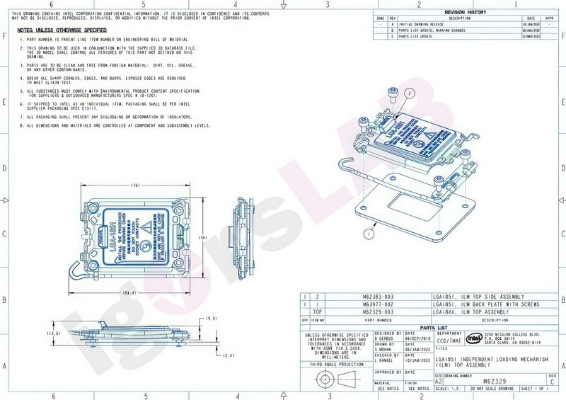 英特尔LGA 1851插座规格曝光 安装压力几乎翻倍，散热器或需要新扣具
