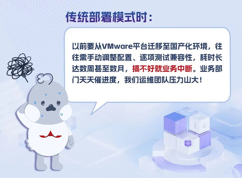 数智化转型传统部署模式VS“一键切换”模式