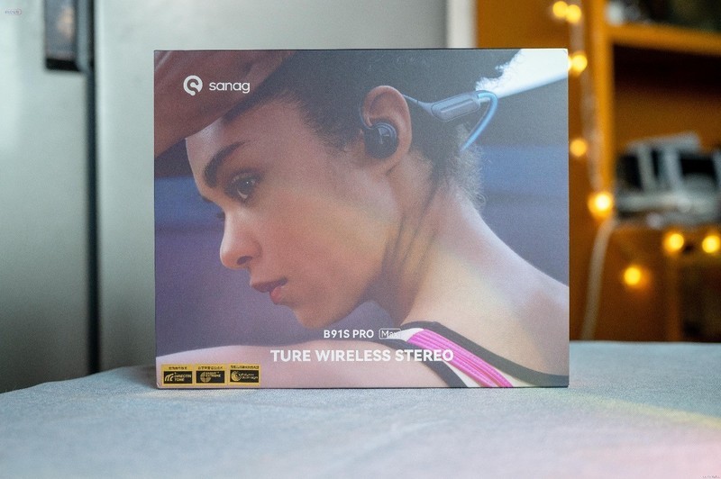 运动中音乐伴侣，音质出色不怕水花，sanag塞那B91骨传导耳机上手