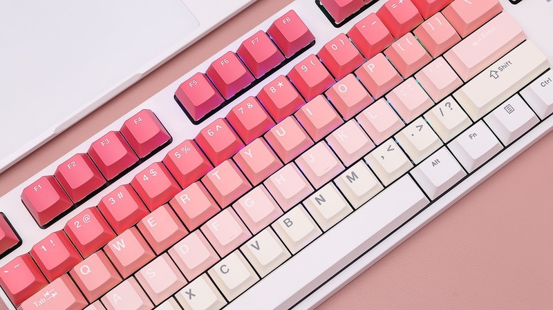 都市丽人的选择，简约干练精美，迪摩F87三模机械键盘