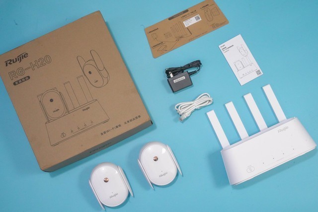 自动组网，大户型信号全覆盖 锐捷蜂鸟套装路由器