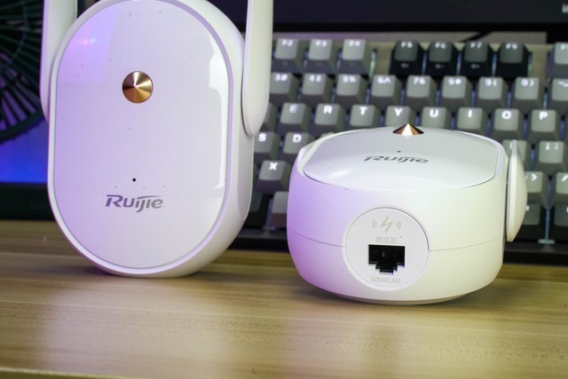 自动组网，大户型信号全覆盖 锐捷蜂鸟套装路由器