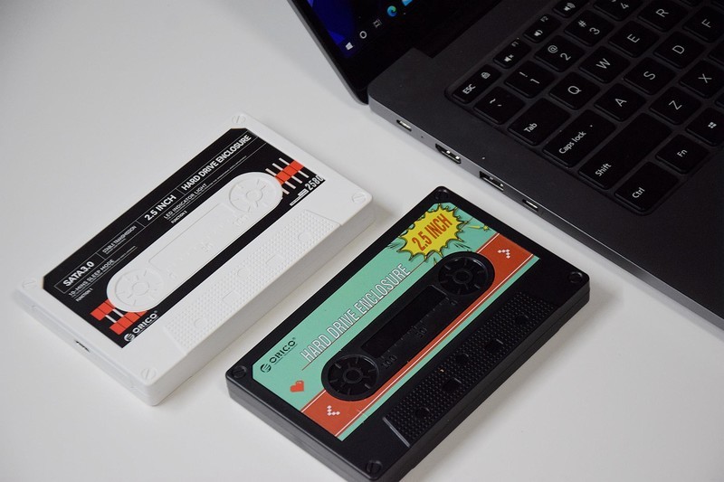 情R节的复古记忆，ORICO磁带硬盘盒,让闲置硬盘用起来