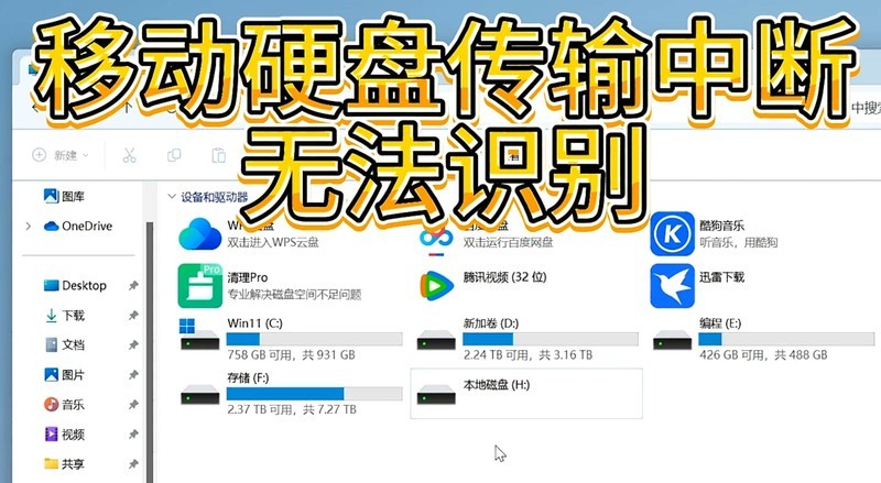 移动硬盘传输中断后无法识别的紧急处理与数据拯救全攻略?