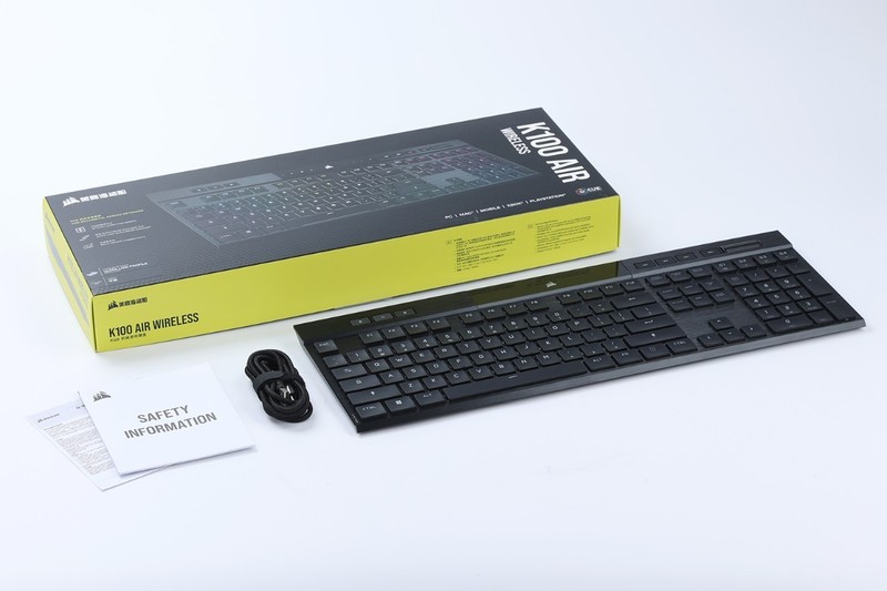 有钱就能任性！美商海盗船K100 AIR 无线机械键盘+ HS80 无线耳机