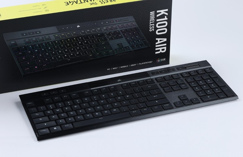 有钱就能任性！美商海盗船K100 AIR 无线机械键盘+ HS80 无线耳机