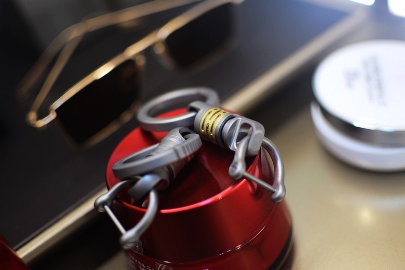 铜圈钛.全钛设计 FEGVE费戈钛合金防脱快拆钥匙扣