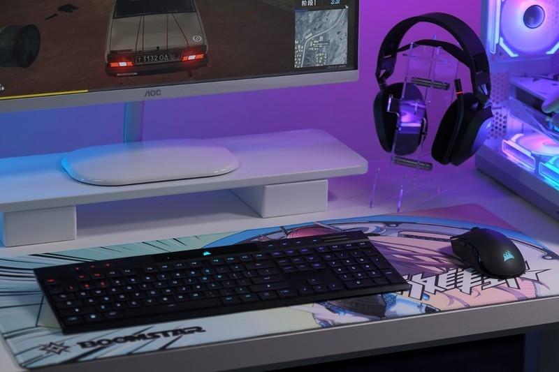 有钱就能任性！美商海盗船K100 AIR 无线机械键盘+ HS80 无线耳机