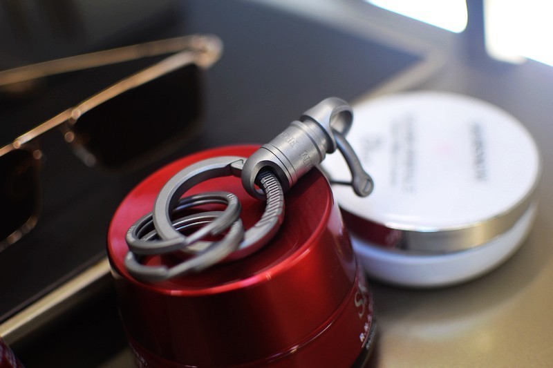 铜圈钛.全钛设计 FEGVE费戈钛合金防脱快拆钥匙扣