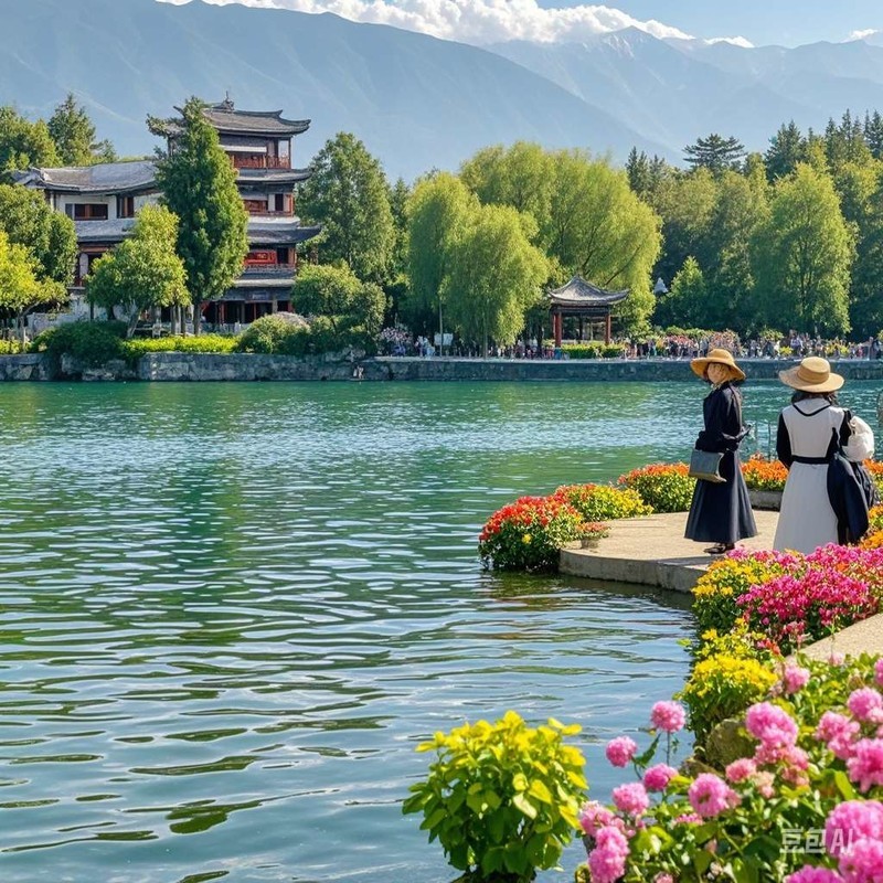 云南旅游圣地大理古城的水是它的灵魂。清澈的溪流穿城而过，