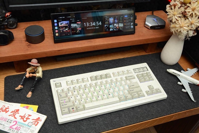 大爷的外观、小伙的心，腹灵OG87复古灰三模机械键盘开箱