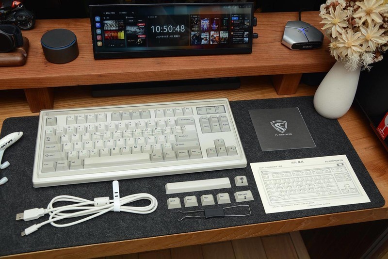 大爷的外观、小伙的心，腹灵OG87复古灰三模机械键盘开箱