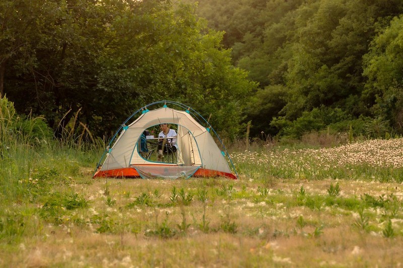 我与天石极光睡袋的首次邂逅， 就让我发现了这片绝佳露营地