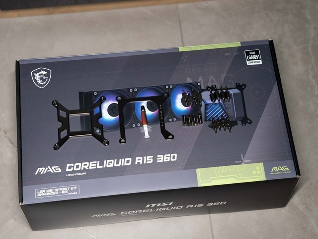手残党的高性价比福音，微星MAG CORELIQUID A15 360水冷测评