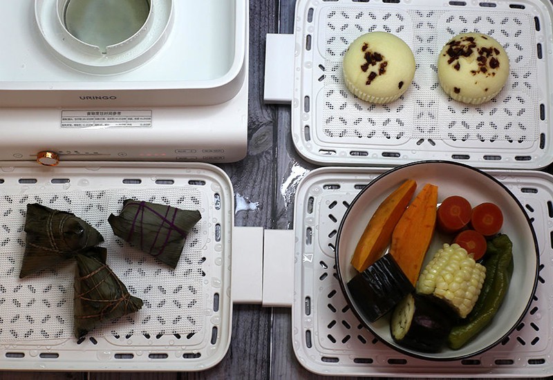 健康美食轻松蒸出来，七彩叮当透明电蒸锅