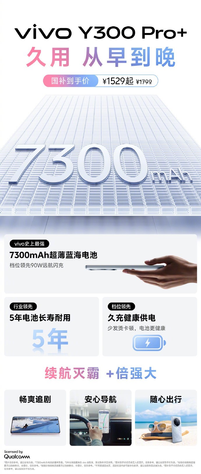 电池续航水准再突破，vivo Y300 Pro+带来续航焦虑有力解决方案