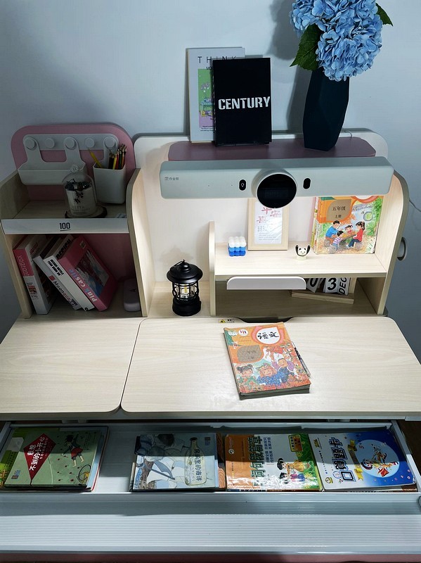 伴学护眼自适应护脊超大收纳 作业帮AI学习桌