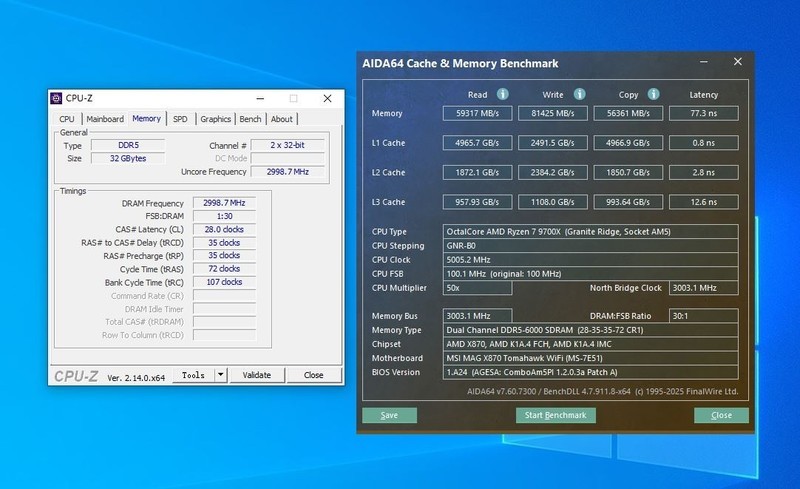 佰维DW100时空行者DDR5 6000 C28 32GB超频试玩：AM5低延迟搭档