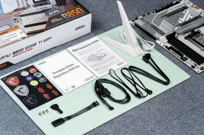 高颜值白色主板，微星MPG B850 EDGE TI WIFI主板开箱分享
