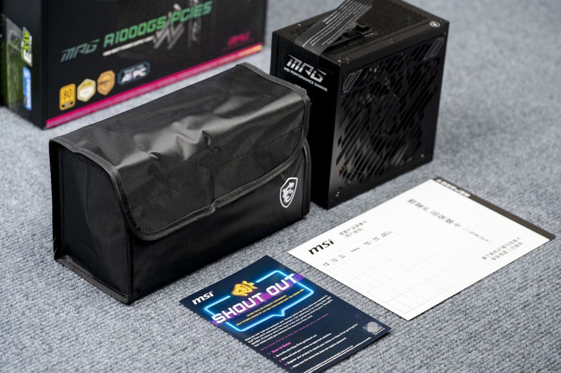 1000W功率喂饱RTX 50显卡，微星MPG A1000GS PCIE5电源使用体验