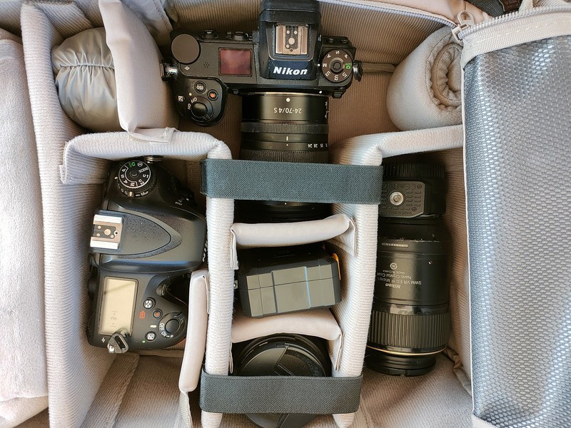 两机三镜笔记本背起就走，入手佰信双肩减重摄影包，三优点三嘈点