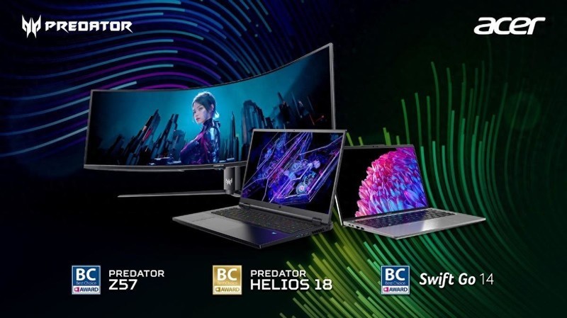 宏碁掠夺者战斧18荣获COMPUTEX “最佳选择奖”金奖