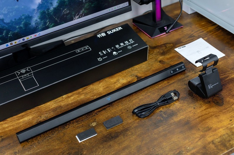 夜晚玩游戏用眼不疲劳，书客SKR1屏幕挂灯我的护眼好工具