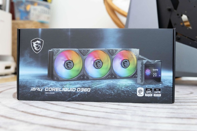 IPS炫酷显示，超强散热性能，微星寒霜D360一体水冷