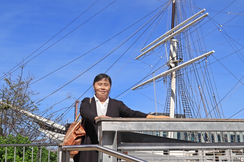 乘船游览美国纽约曼哈顿港(一）