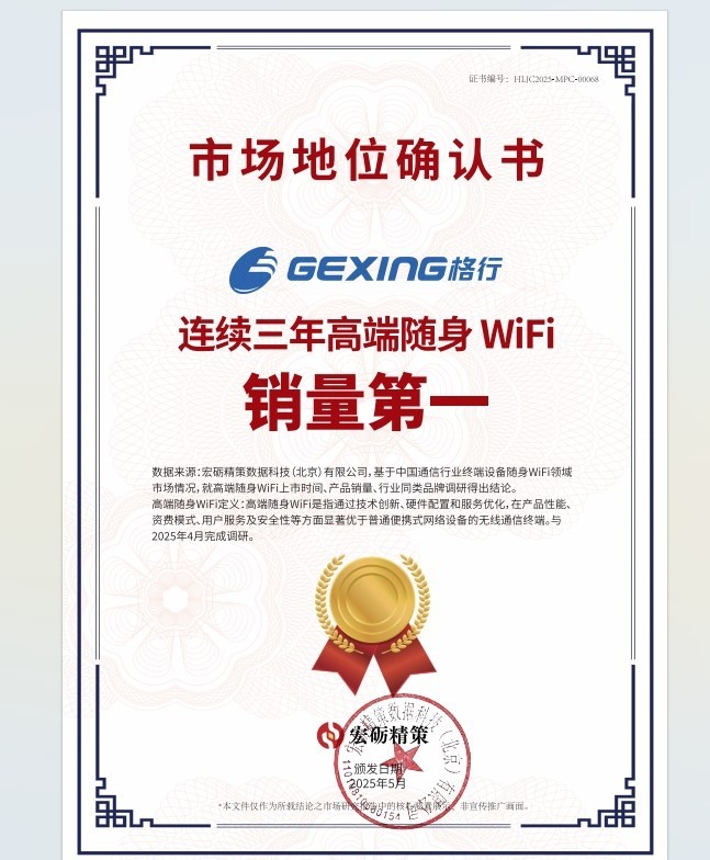 连续三年登顶！格行随身WiFi如何用「难而正确」的长期主义定义行业新标杆