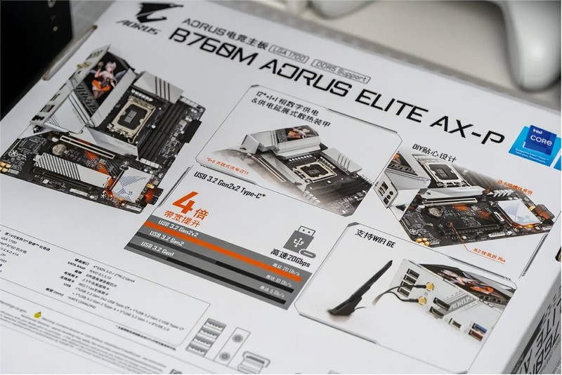 颜值绝绝子，新款雕妹主板，B760M AORUS ELITE AX-P装机分享