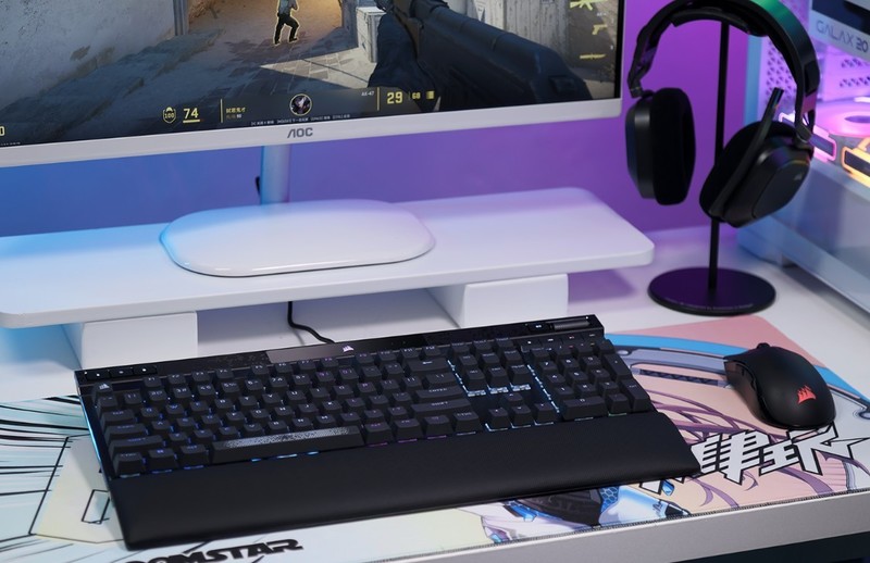 可调磁轴+支持Rapid Trigger ！美商海盗船K70 MAX RGB机械键盘实测分享