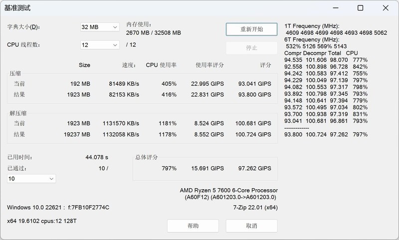 AMD R5 7600 + B650m 重炮手 + 6750XT + 雷克沙 D5 实战 10 款热门游戏