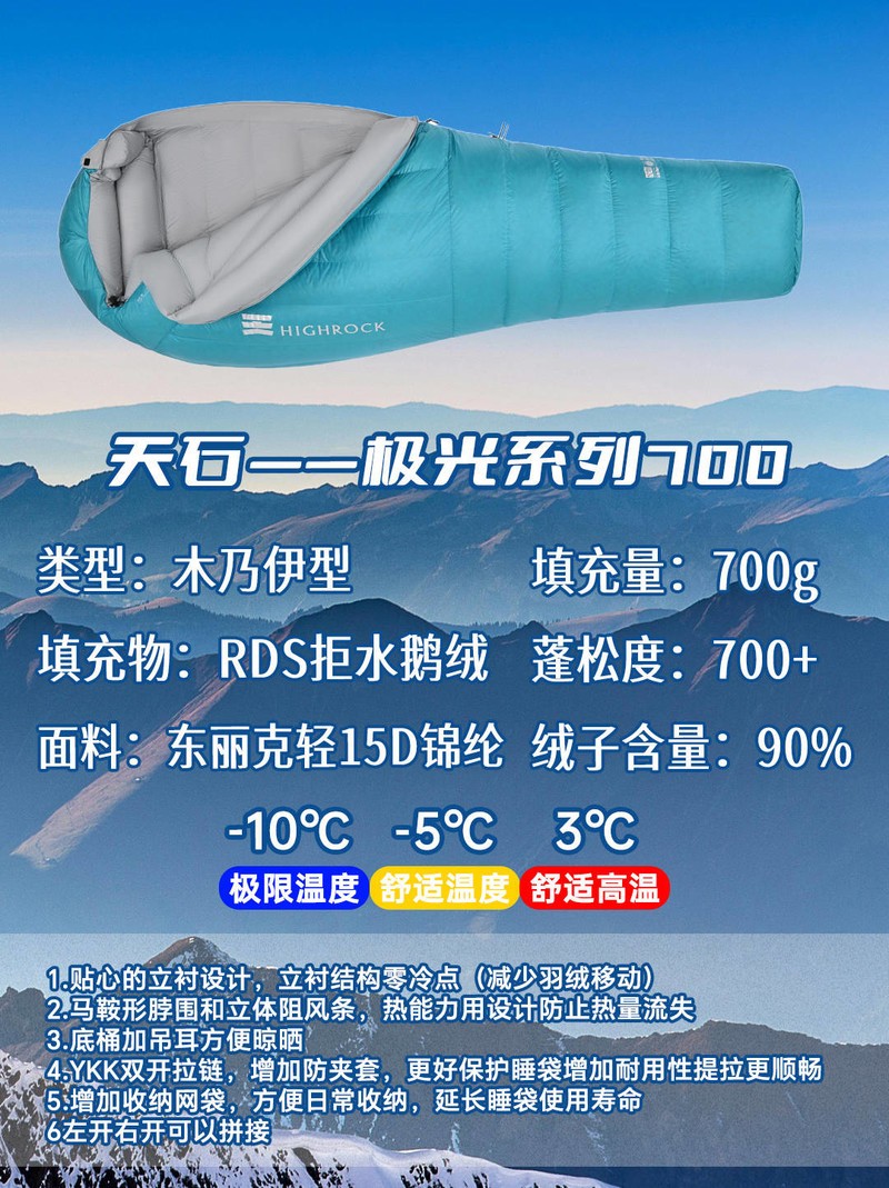 周末爬山露营，睡袋攻略：7款睡袋对比，助你避开选购雷区
