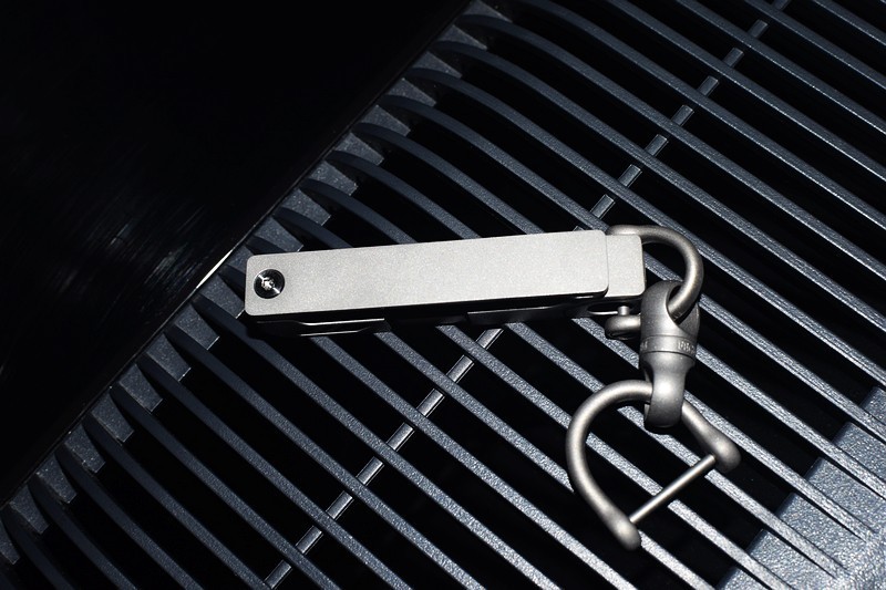 航空级钛合金一体成型 费戈钛合金插皮钥匙扣