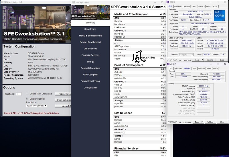 Intel Core i7-13700K水冷超频与ARC A770效能实测心得