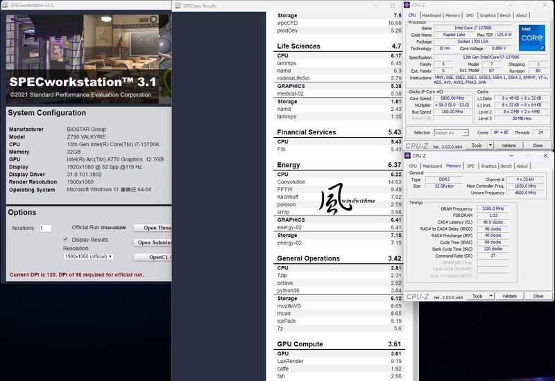 Intel Core i7-13700K水冷超频与ARC A770效能实测心得