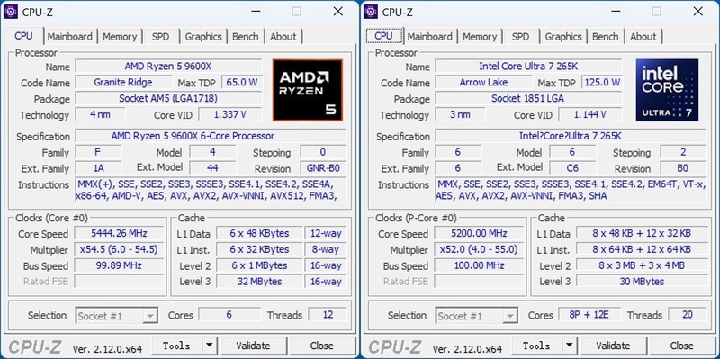 越级挑战，锐龙5 9600X、Ultra7 265K究竟谁打游戏更胜一筹？