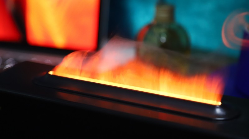 精致生活单品 鲸醒拾音火焰壁炉香薰机