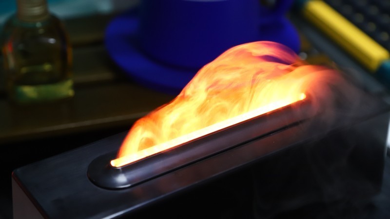 精致生活单品 鲸醒拾音火焰壁炉香薰机