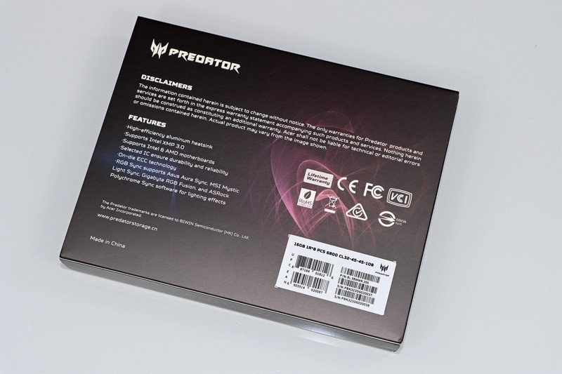 怒超 DDR5 7600！宏碁掠夺者 Hermes DDR5 6800 16g*2 CL32